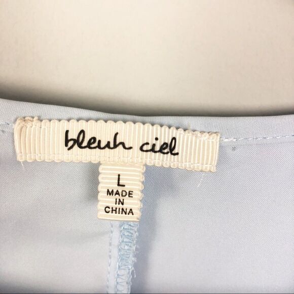 BLEUH CIEL | Baby Blue Peasant Top Long Sleeve L - Picture 4 of 6